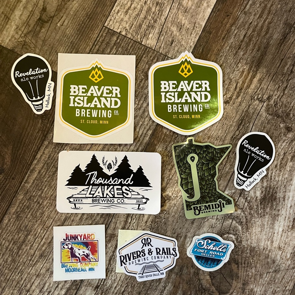 Greater Minnesota Brewery Sticker Lot